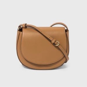 Tan Saddle Crossbody Bag